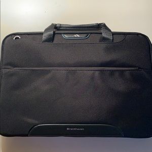 Brenthaven Elliot Black Laptop Bag